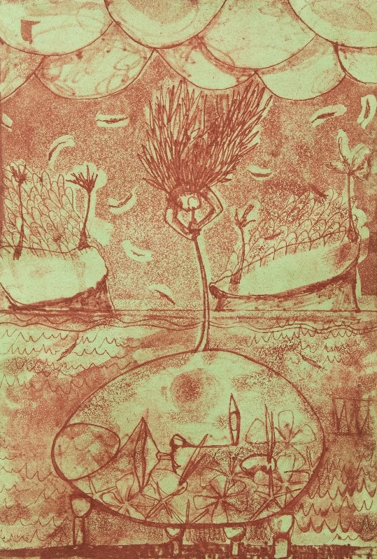 Creation of an Island Etching by artist Melissa Wen Mitchell